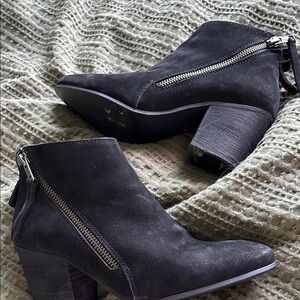 Black Ankle Boots with Zipper